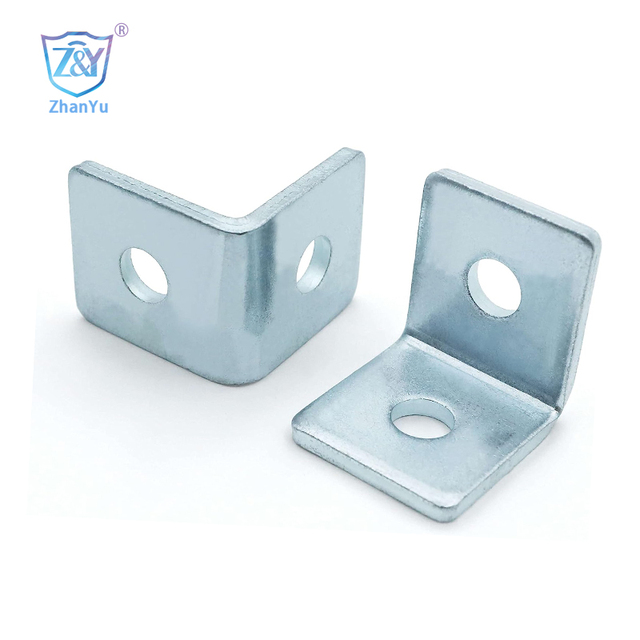 2 Hole L Shaped 90 Degree Angle Connector Bracket Strut Channel