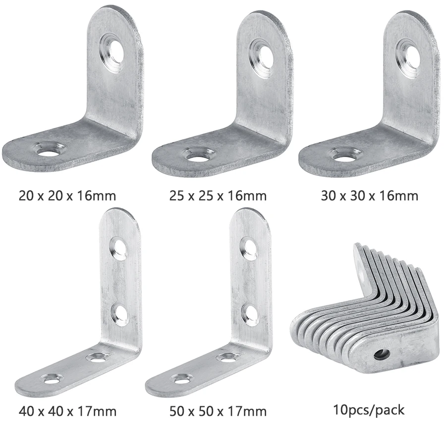 Custom L Shaped Galvanized Metal Steel Angle Corner Brackets