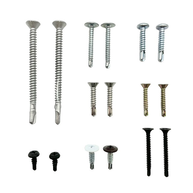 Carbon Steel or Stainless Steel Flat Head Wafer Head Self-drilling Roofing Screw