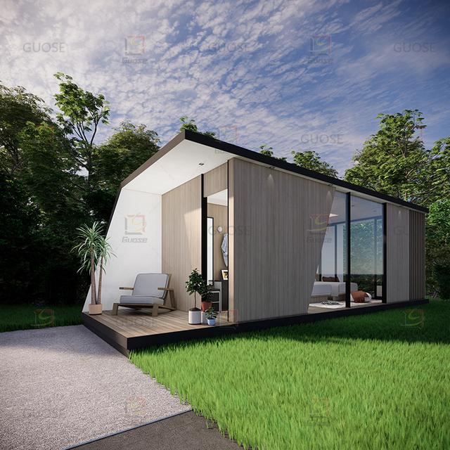 Customized Prefabricated Steel Structure Building Log Cabin