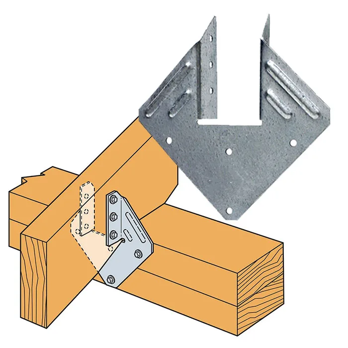 Galvanized Steel Heavy Duty Metal Angle Bracket Shelf Hardware