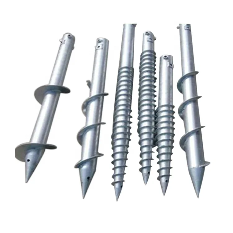 Post Earth Anchor Ground Screw Pole Anchor Galvanized
