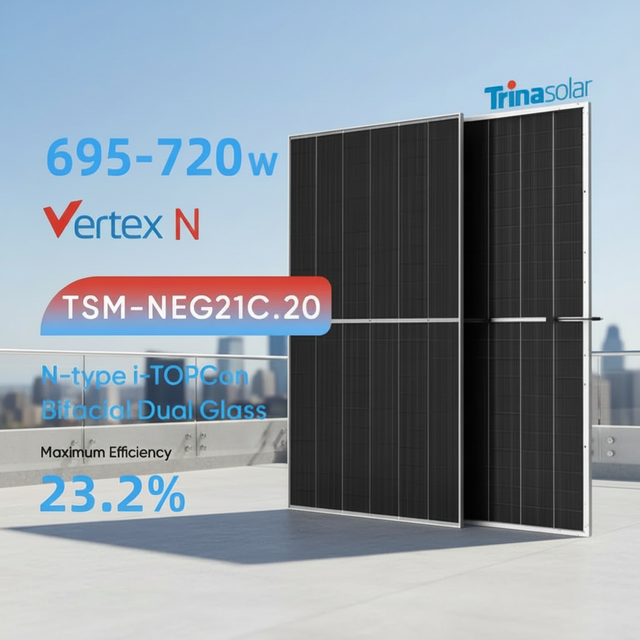 Trina Monocrystalline N-Type Bifacial 720W Solar Panel