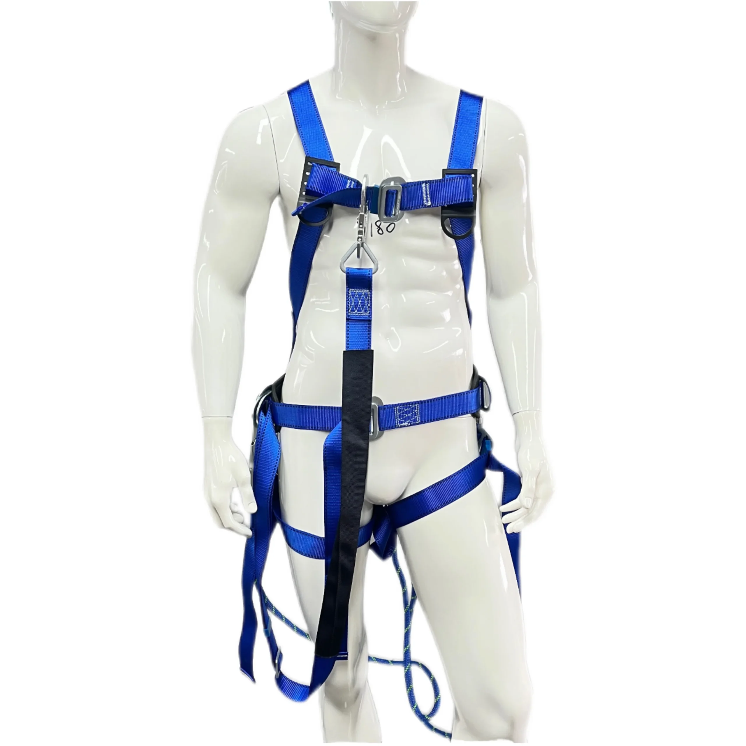 J&J Climbing Harness Safety Rope Heavy-Duty Webbing Fall Arrest Lanyard