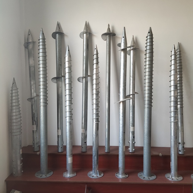 Factory Galvanized Ground Screw Post Anchor Pile Hot Dip