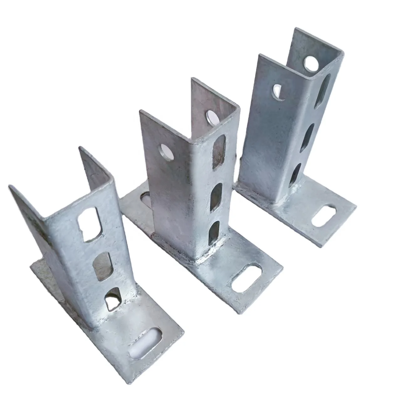 Hot Dip Galvanized Steel 3 Holes Base Plate for Ground Mounting