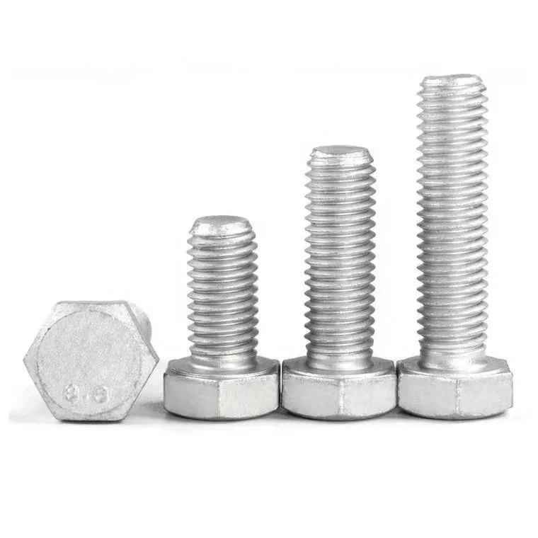High Quality Hot Dip Galvanized Bolts DIN933 Carbon Steel M12 M14 M16
