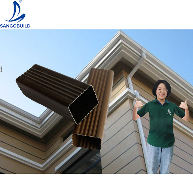 Color PVC Plastic Gutter Pipe Lightweight Modern Design with Low MOQ and Quick Delivery