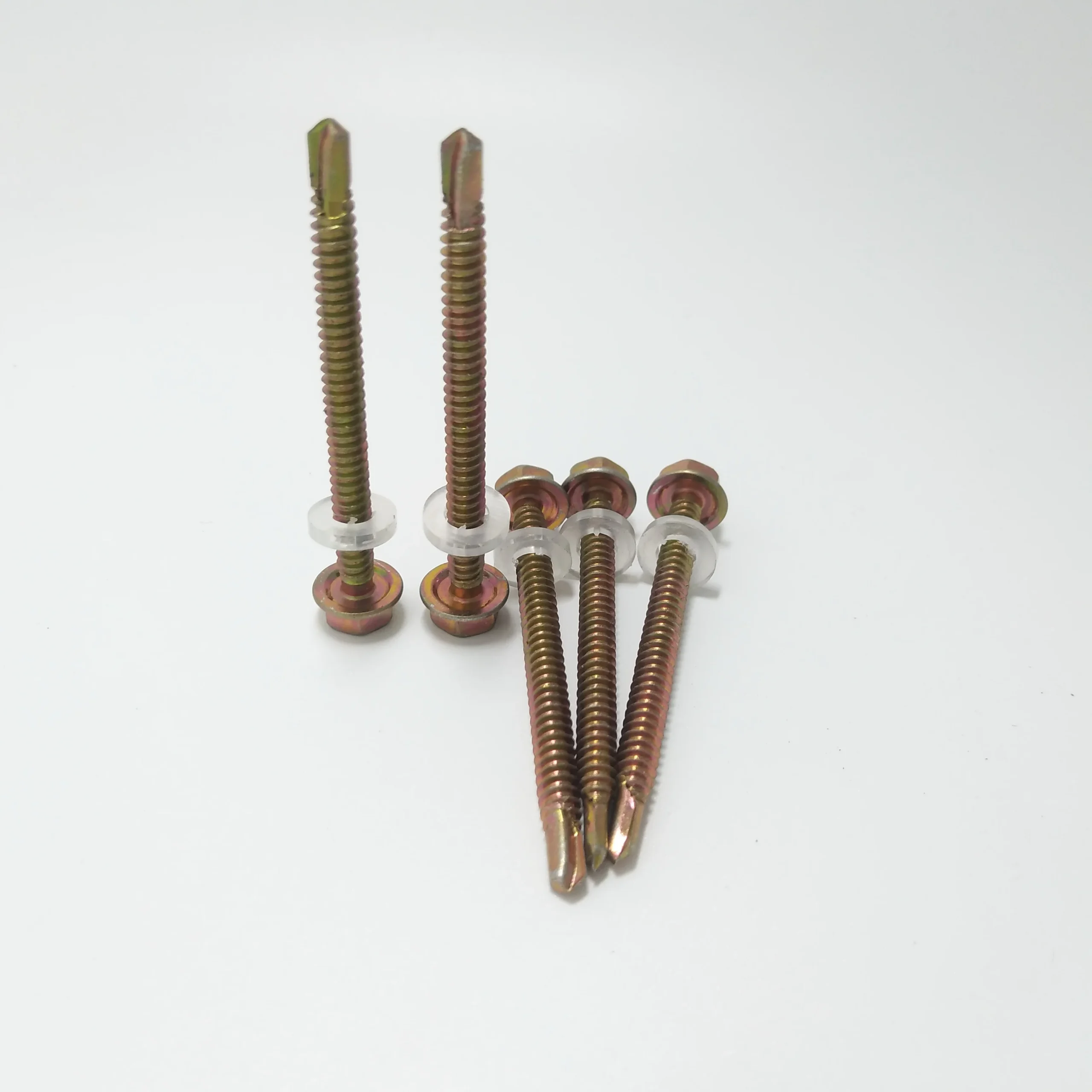 Building Roofing Tek Screws With Rubber Washers Tornillos Hex Head Self Drilling Fixings