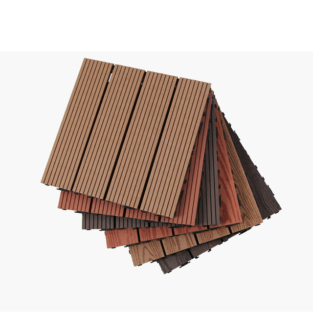 DIY Plastic Wood Composite Modern WPC Tiles