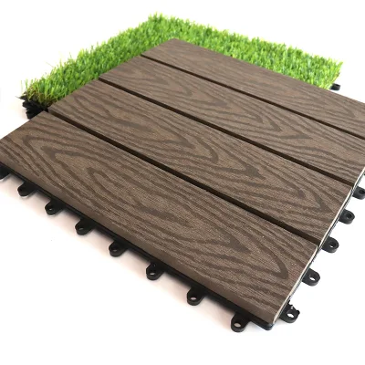 WPC Tile Interlocking Wood Deck Tiles Composite