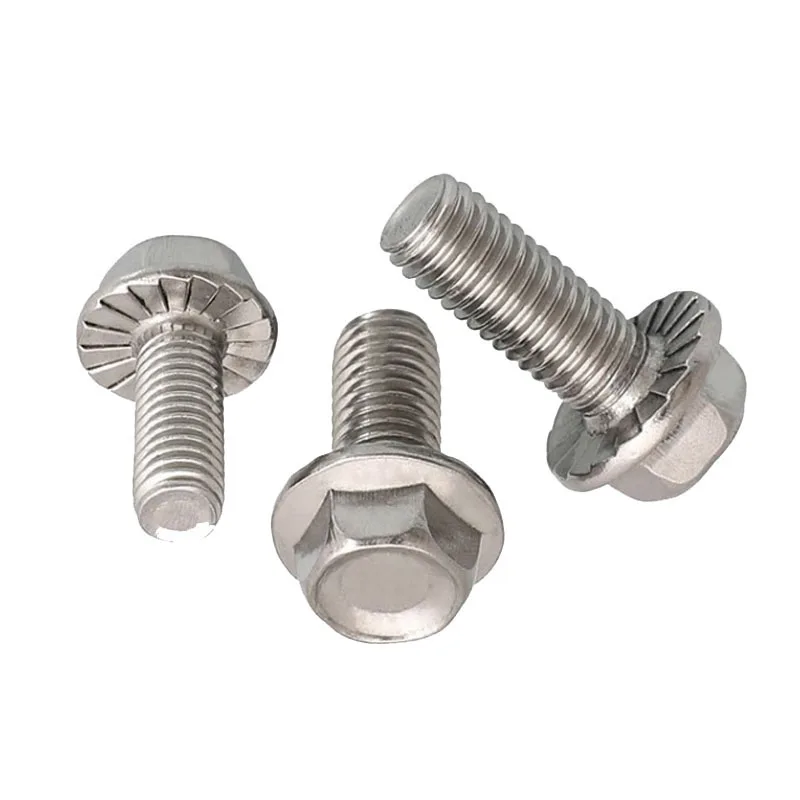 M10 M12 M16 Galvanized Steel B7 B7M Serrated Hexagon Head Bolt
