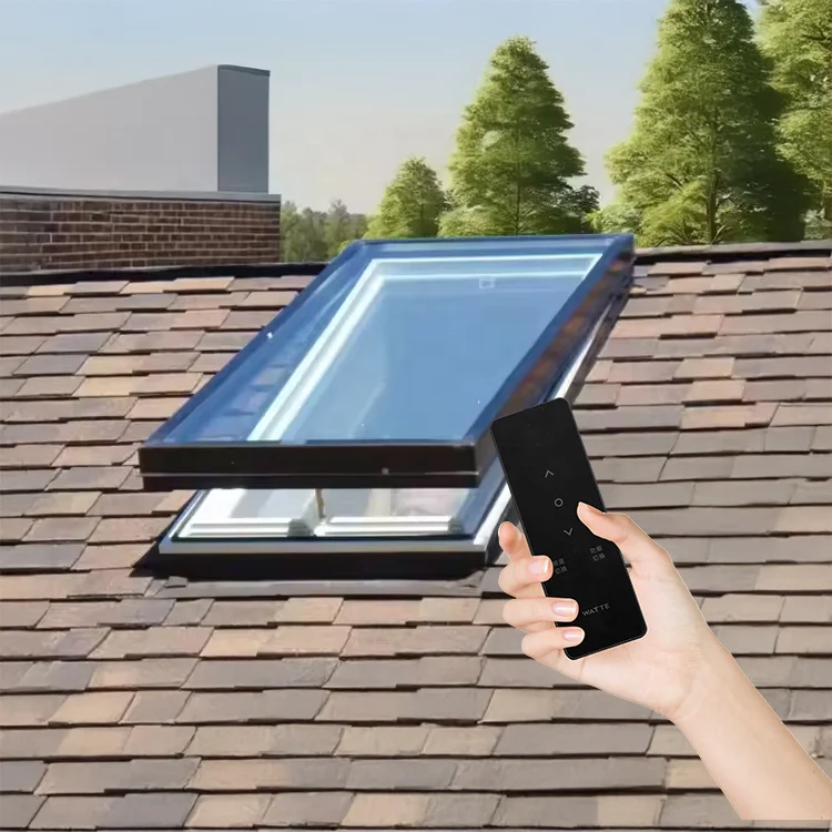 Australian Standard Electric Opening Aluminum Frame Skylight Modern Design