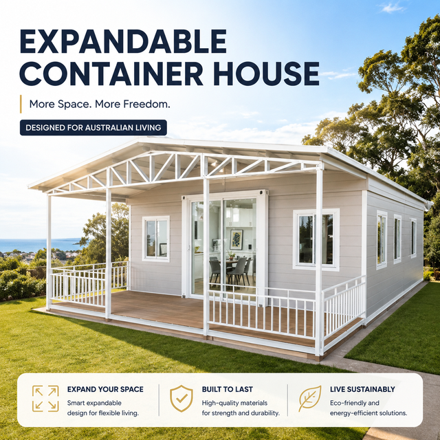 AU/NZ Standard Expandable 2-Bedroom Luxury Granny Flat