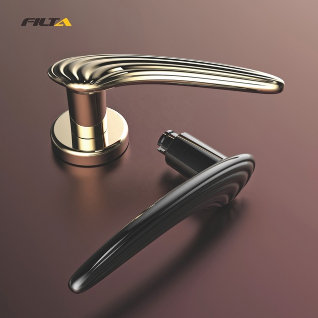 High Quality Brushed Zamak Design Door Lever Handle