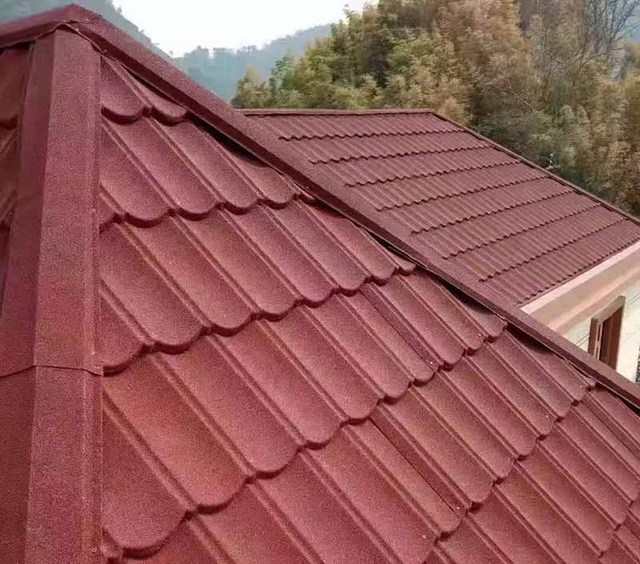 Classic Tile 0.15mm 0.2mm 0.25mm Thick Stone Coated Roman Milan Metal
