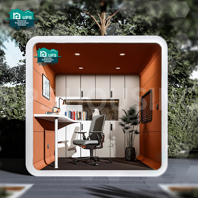 Modern Mini Prefab Mobile Office Pod Steel and Sandwich Panel Mobile Cabin