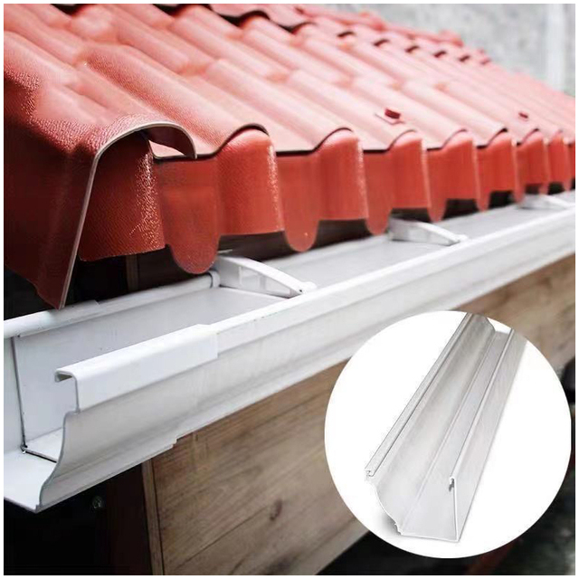 High Quality K-style Vinyl Pvc Rain Gutter System Gutters Roofing Products