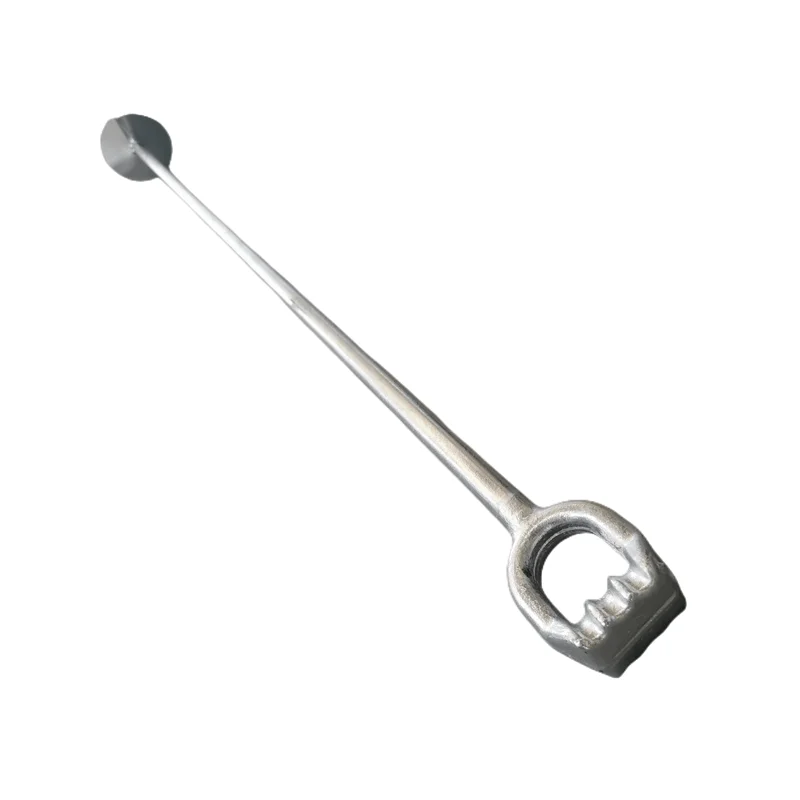 Triple Eye Screw Helical Post Ground Anchors for Guying Wires