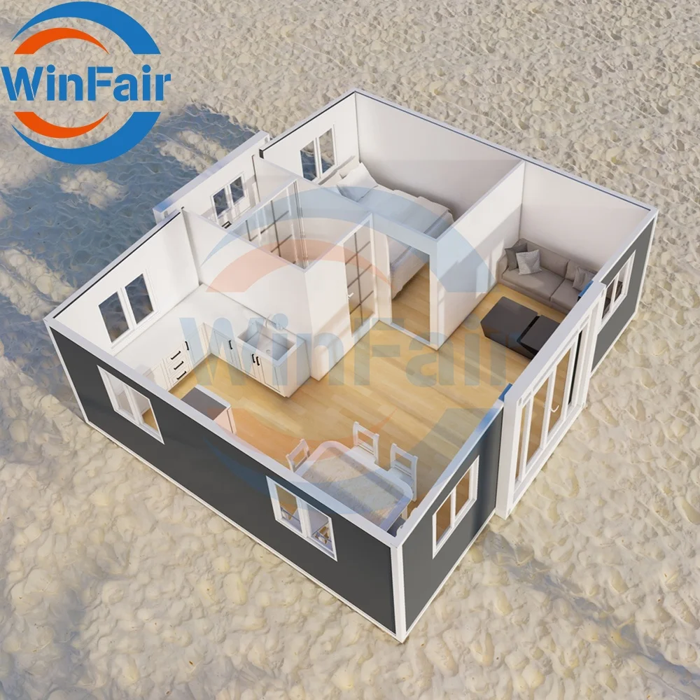WinFair 20ft Modern Mobile Expansible Prefab Tiny Home