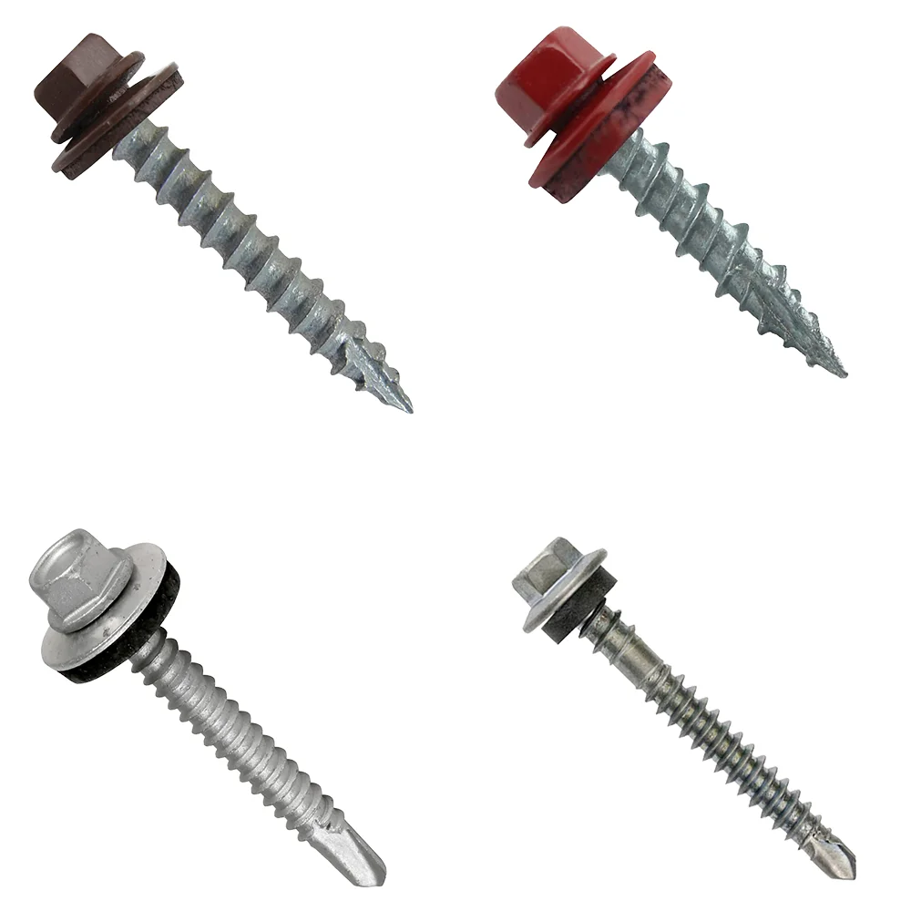Painted Carbon Steel Zinc Plated Roofing Screw Self Drill Tapping Screw for House