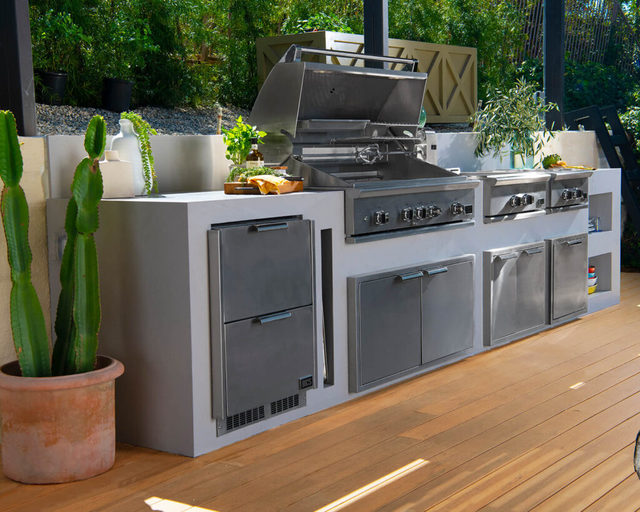 Outdoor Kitchen Cabinet Stainless Steel Modern