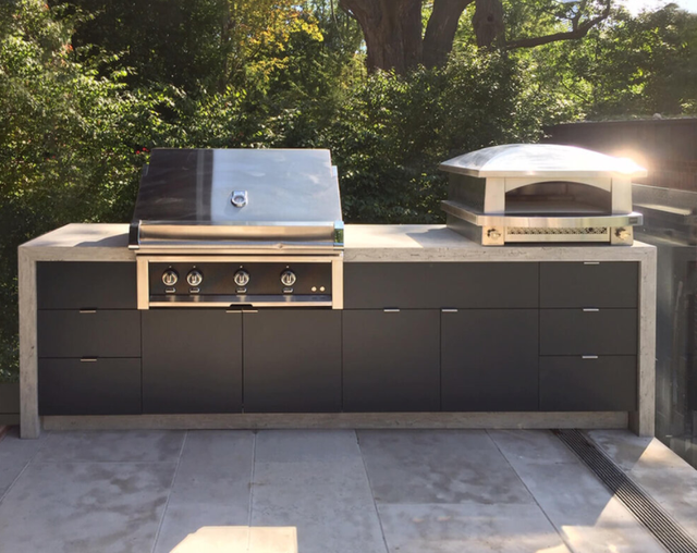Vermon Houzz Stainless Steel Outdoor Kitchen