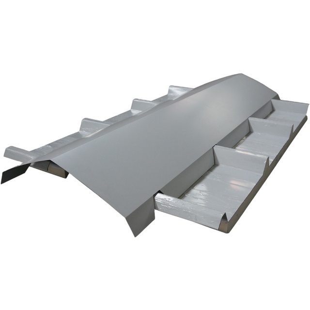 30-200mm Thick PU PIR Sandwich Panel Roof ridge Cap and Flashing Gutter