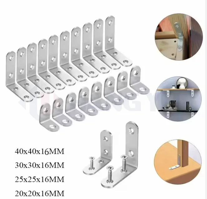 Custom Modern Galvanized Steel Metal Corner Bracket Stainless