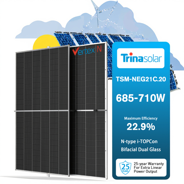 Trina 182mm N-Type PERC Half-Cell 720W Solar Panel
