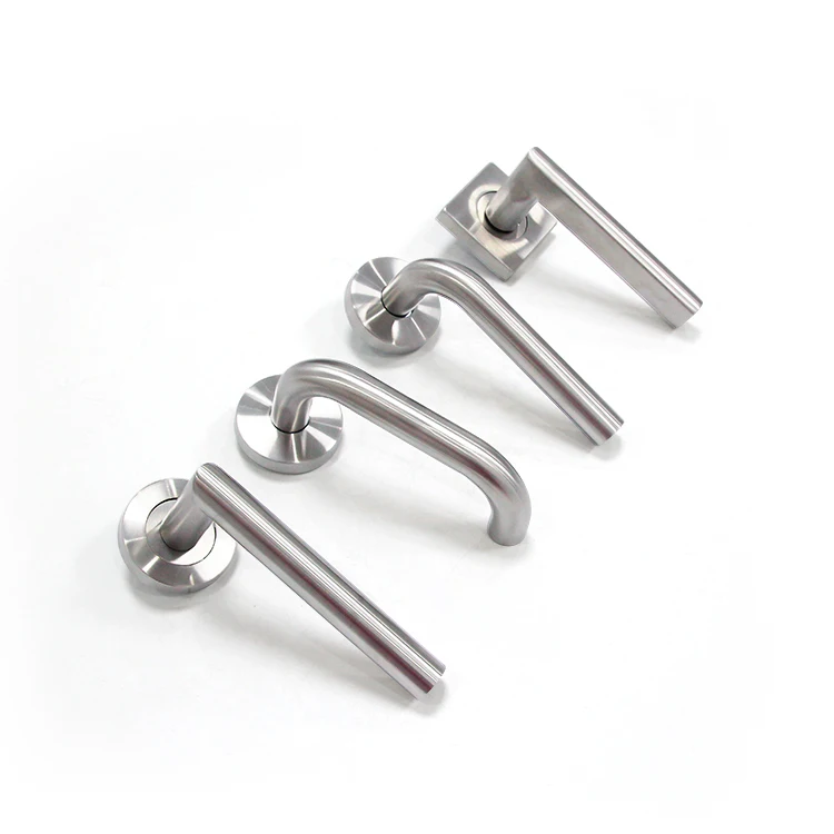 Round Design Levers Marvel Lever on Rose Door Handles Polished