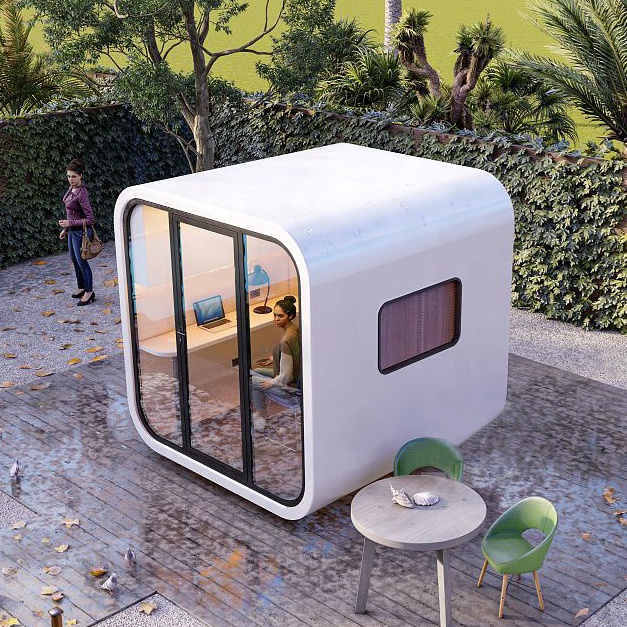 Tiny Backyard Office Prefab Cube Shed
