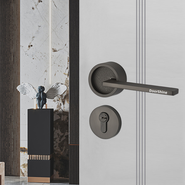 European Luxury Round Designer Door Knob Gold Matt Black