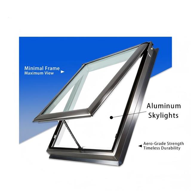 New Design Aluminum Roof Skylight Vertical Opening Waterproof Outdoor Skylight