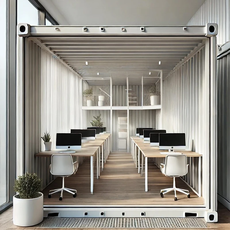 10ft/20ft Container Office Modified Shipping Container Prefab Warehouse Cabin