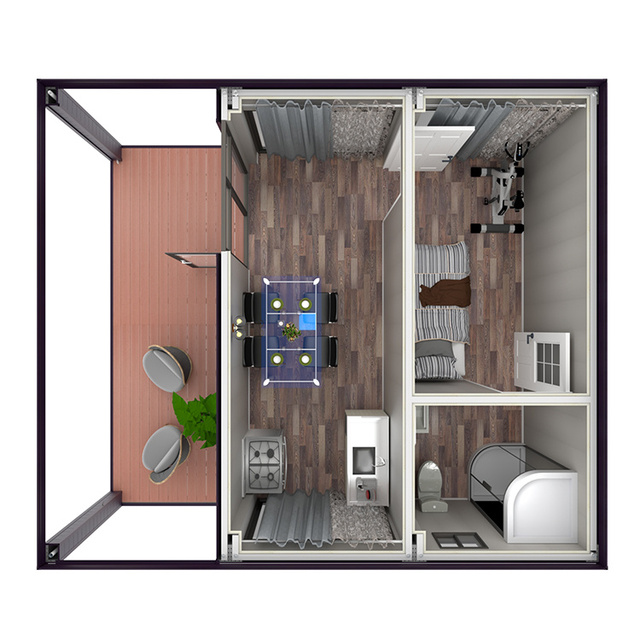Prefab Steel Frame Metal Luxury Modular Tiny Home