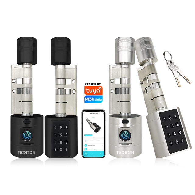 Tediton Adjustable Digital Door Lock Fingerprint Password
