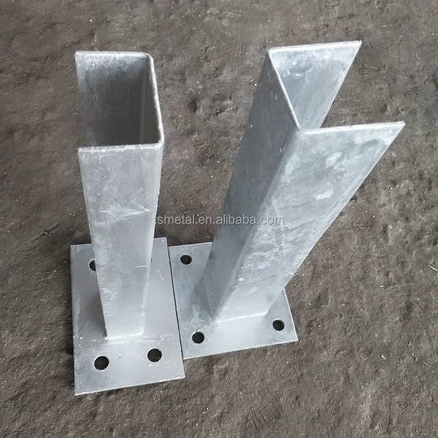 Custom Hot Dip Galvanized Steel L Hollow Bracket