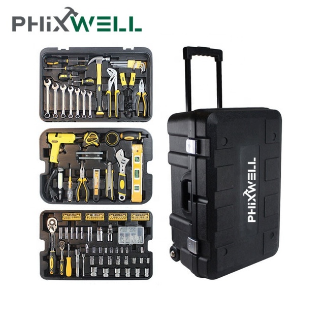 255PCS Three Layers Trolley Professional Hand Tool Set Electricians Main