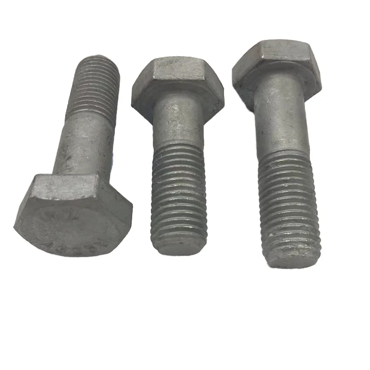 Hot-Dipped Galvanized Carbon Steel Hex Bolt M4 M6 M8 Grade 8.8