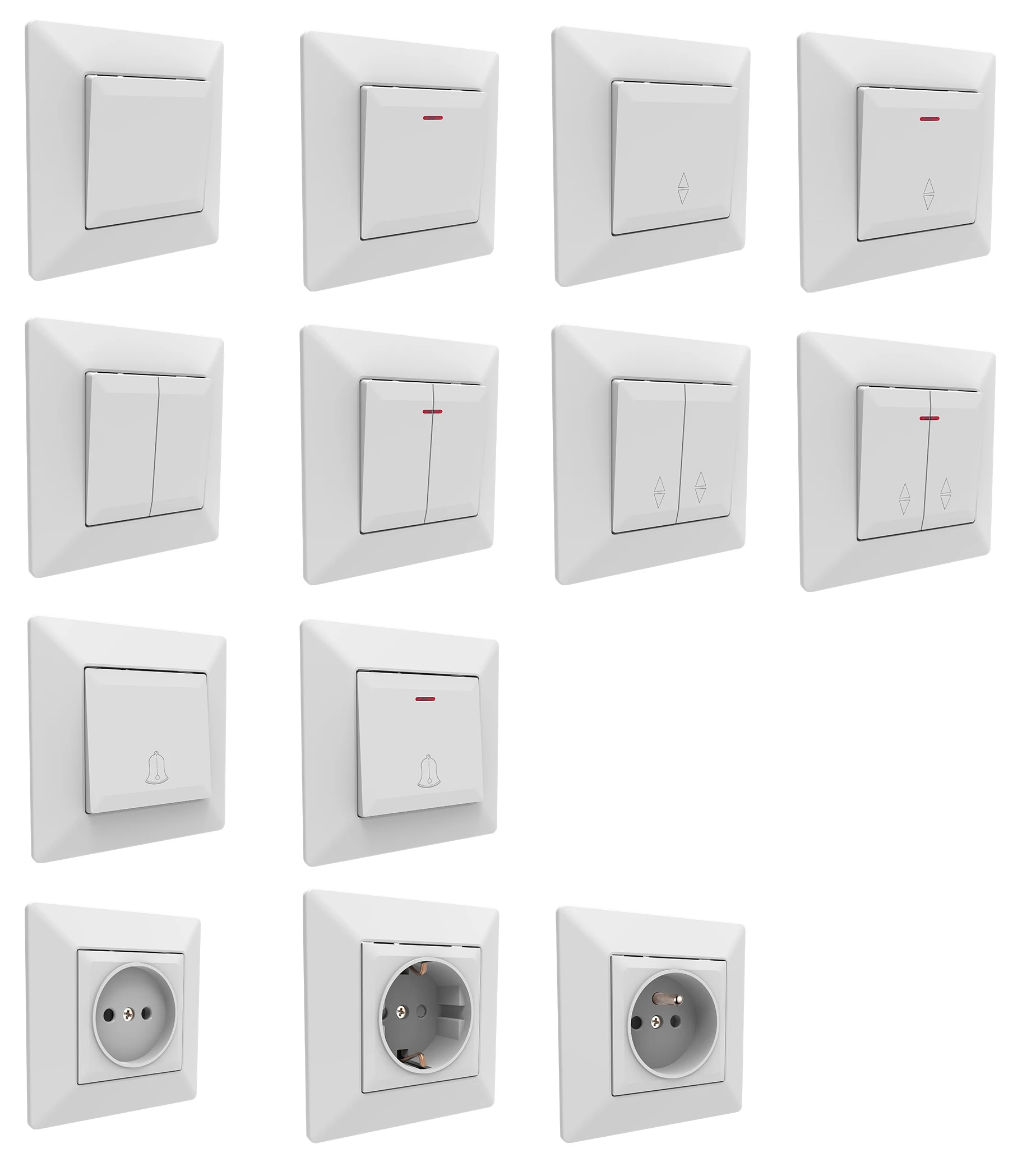 Europe Standard Light Switch New Design Universal