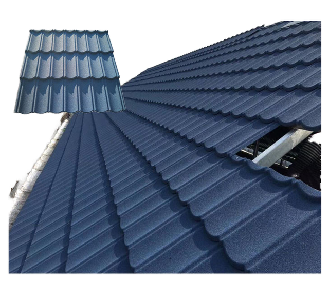 Stone Coated Metal Roofing Tiles Durable Weatherproof Metal Roof Tile