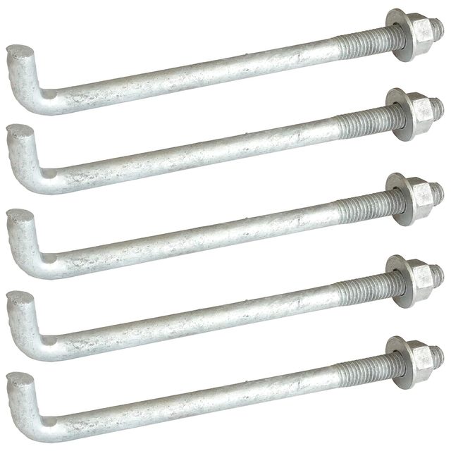 XD Fasteners 10" X 1/2" Anchor Bolt Galvanized Concrete Fastener
