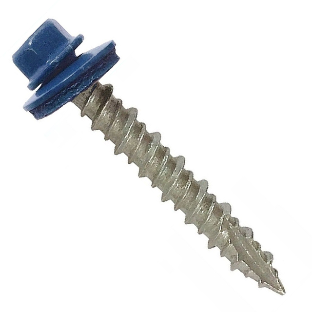 Corrugated Roofing Screws With Rubber Washers 3 Red Caps for Wood Roof Fixings