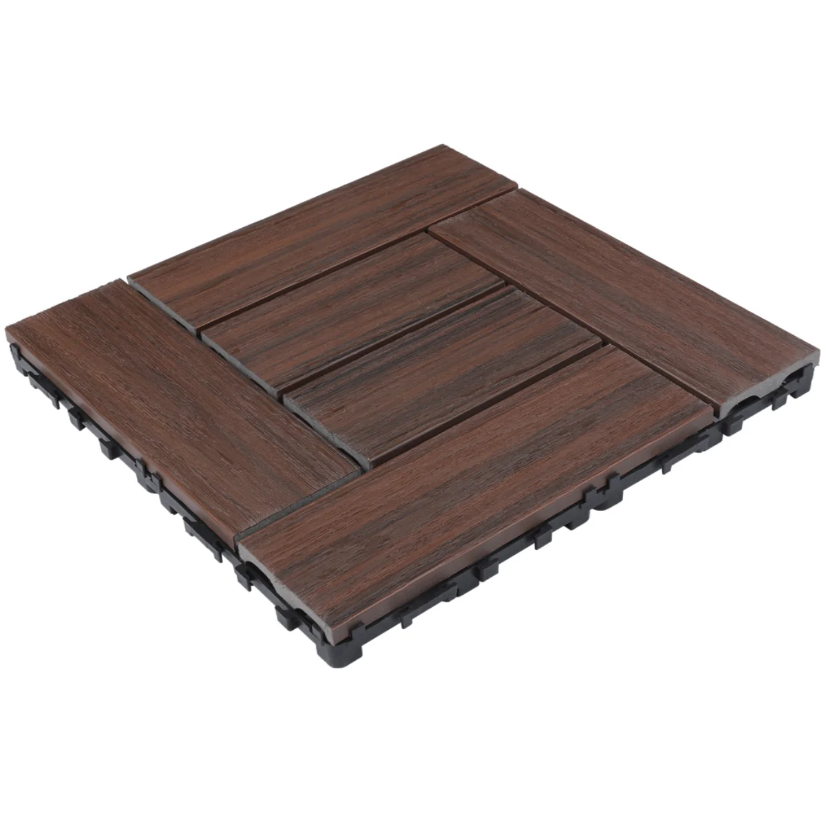 China Made Lvsen DIY WPC Decking Interlocking
