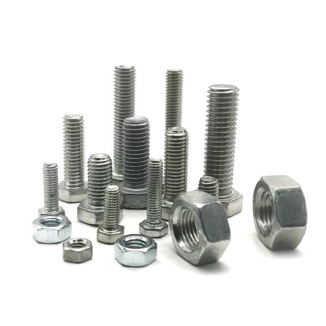 Hex Bolt Din933 Din 934 M6 M8 M10 M12 M17 M20 Hdg Galvanized Structural