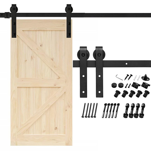 Hot Selling Frameless Door Hardware Vertical Sliding Barn Door