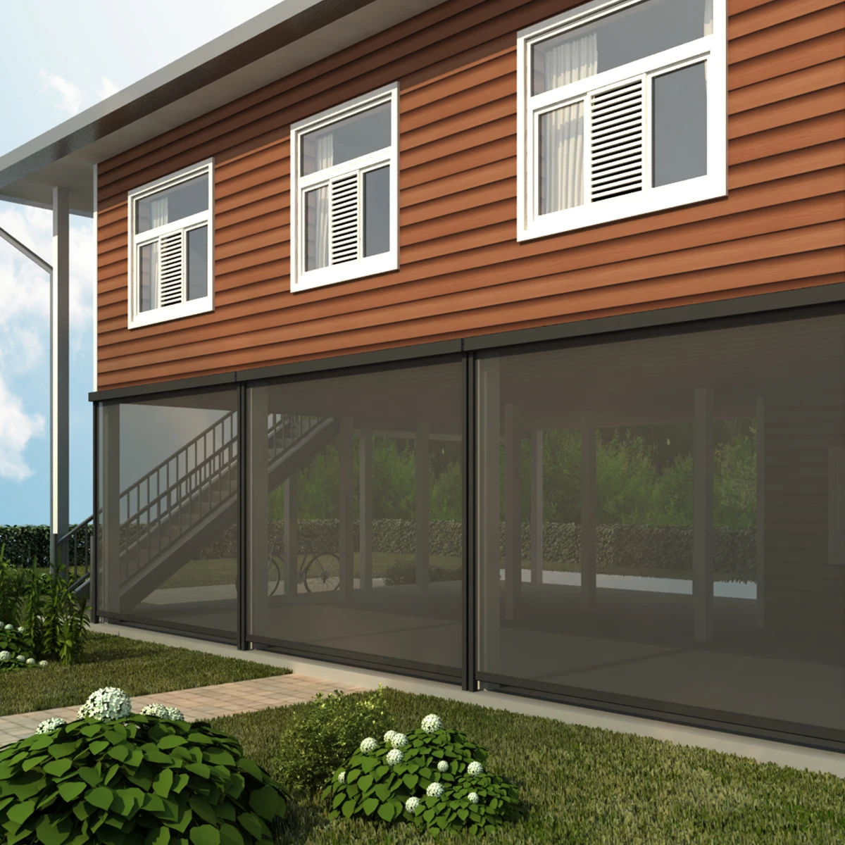 Best Selling Waterproof Patio Sunshade Curtains