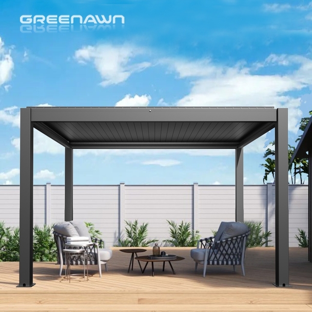 Outdoor Roof Louvre Pergola Aluminium Bioclimatic