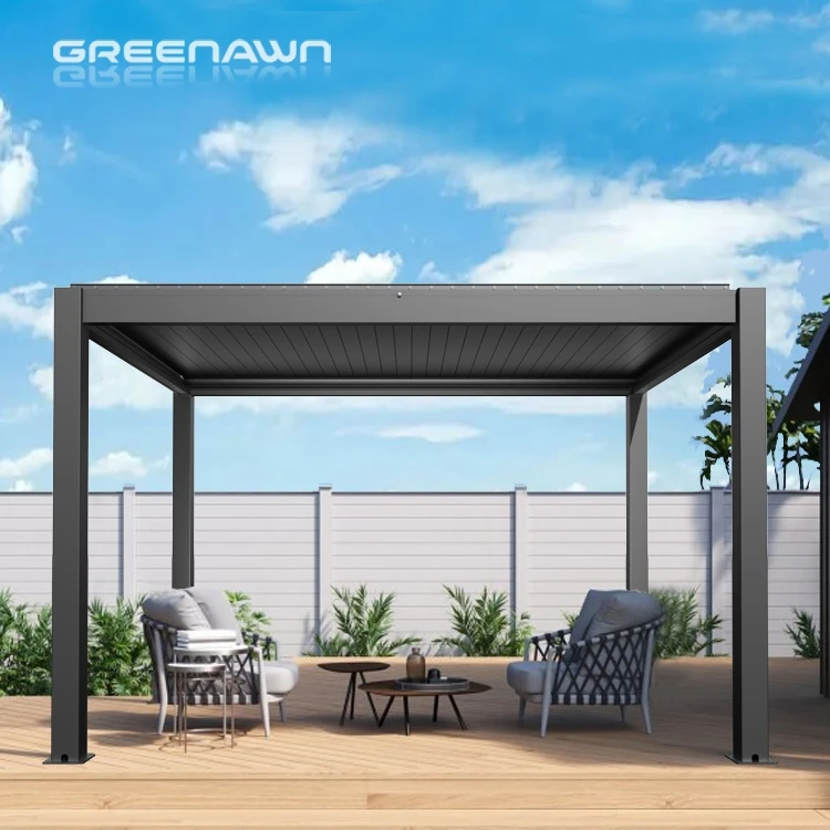Outdoor Roof Louvre Pergola Aluminium Bioclimatic